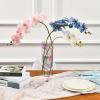 30 cm Plastic Vase, Modern Large Flower Vase with Earth-Tone Marble Texture view 3