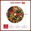 Fresh Vegetables and Fruits Print Christmas Tree Skirt view 3