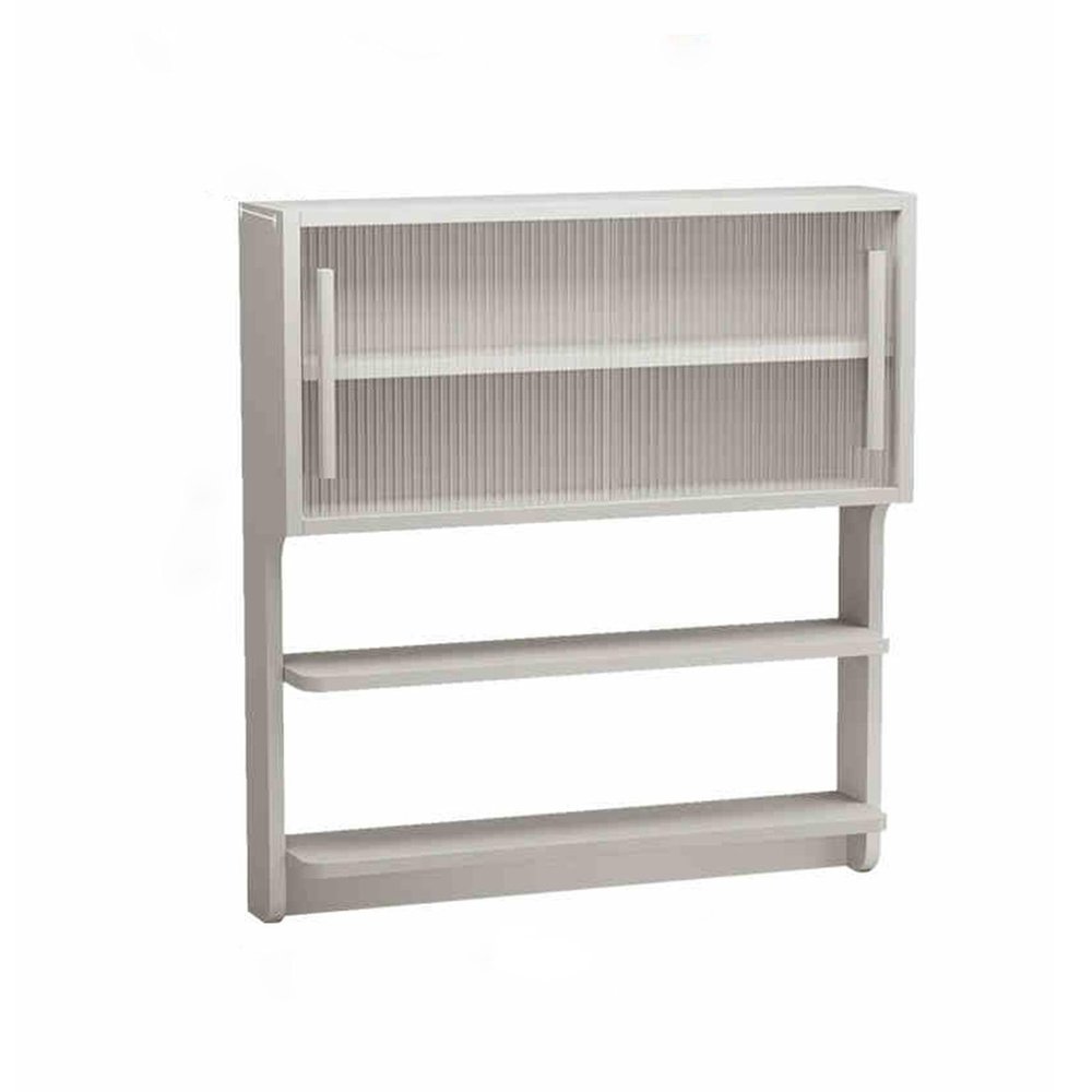 Kitchen/Bathroom Storage Cabinet, Wall Cabinet with Transparent Door, Wall Shelf, Wall-Mounted Cabinet, Built-In Cabinet, Suitable for Bathroom, Kitchen, Bedroom, Living Room (A, 120*