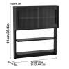 Kitchen/Bathroom Storage Cabinet, Wall Cabinet with Transparent Door, Wall Shelf, Wall-Mounted Cabinet, Built-In Cabinet, Suitable for Bathroom, Kitchen, Bedroom, Living Room (A, 120* view 2