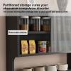 Kitchen/Bathroom Storage Cabinet, Wall Cabinet with Transparent Door, Wall Shelf, Wall-Mounted Cabinet, Built-In Cabinet, Suitable for Bathroom, Kitchen, Bedroom, Living Room (A, 120* view 4
