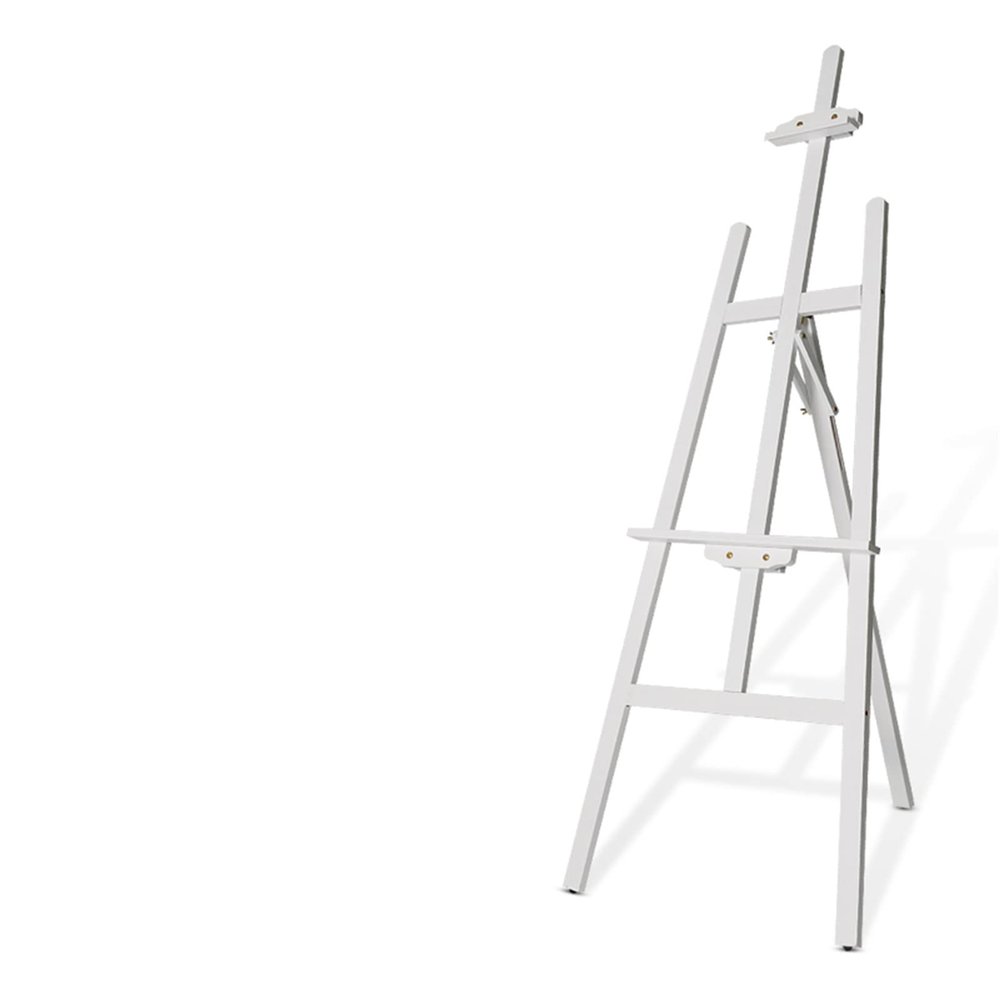 Wooden Easel with Frame, Foldable, Portable, 150 cm, White