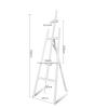 Wooden Easel with Frame, Foldable, Portable, 150 cm, White view 2