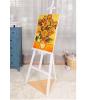 Wooden Easel with Frame, Foldable, Portable, 150 cm, White view 3
