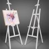 Wooden Easel with Frame, Foldable, Portable, 150 cm, White view 4
