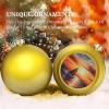 Sunset Sailboat Christmas Gold Acrylic Ball Ornaments, 4-Piece Set view 4