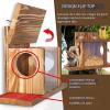 Wooden Squirrel Feeder Station view 4