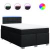 IKAYAA Box Spring Bed 120x200 cm with Mattress, LED Headboard and Slatted Base, Black view 3
