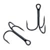 Aqxypas High-Carbon Steel Barbed Treble Fishing Hooks, Size 8, 5.2 mm Gap, 50-Pack view 1