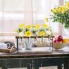 Zyeatary Desktop Air Plant Terrarium with Glass Vases and Wooden Stand view 2