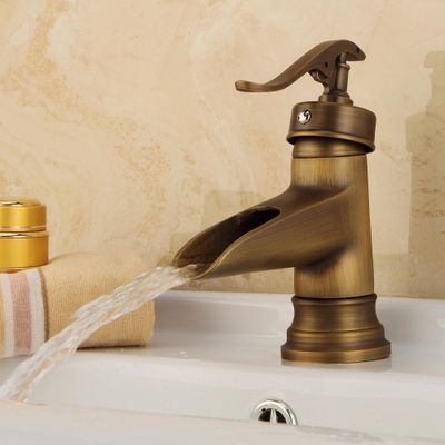 MocArt 60103 Retro Hot and Cold Waterfall Faucet
