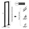 JOUFNING U-Shaped Wrought-Iron Stair Handrail, Outdoor Non-Slip Support Rail, 35–100 cm, Complete Installation Kit (Black U, 40 cm) view 2