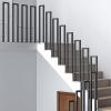 JOUFNING U-Shaped Wrought-Iron Stair Handrail, Outdoor Non-Slip Support Rail, 35–100 cm, Complete Installation Kit (Black U, 40 cm) view 3
