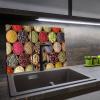 SMTDeco Stovetop Cover 30 x 52 + 60 x 52 cm, 2-Piece, ESG Glass, Scratch-Resistant, for Induction/Ceramic Cooktops, Bowl of Spices Brown view 4