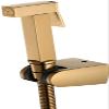 GZKDKZB Handheld Bidet Sprayer Set with Angle Valve, Stainless Steel, Square Titanium Gold view 1