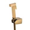GZKDKZB Handheld Bidet Sprayer Set with Angle Valve, Stainless Steel, Square Titanium Gold view 2