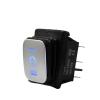 KCD4 IP67 Waterproof DPDT Rocker Switch, ON-OFF-ON, 6-Pin, LED view 1
