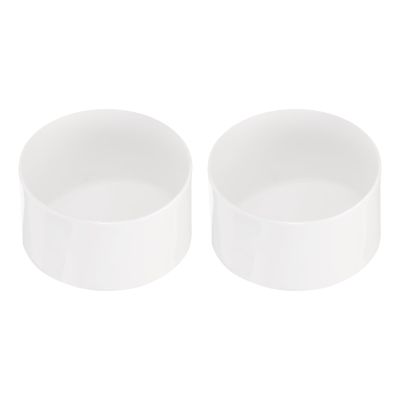 Rebower 2-Pack PVC End Caps, 65 mm ID, White