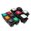 KCD4 DPDT Rocker Switch, ON-OFF-ON, IP67, 6-Pin, Stainless Steel, Blue Without LED view 2