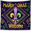 CORFOTO 3.5 x 2.5 m Mardi Gras Fleur-de-Lis Maskade Photography Backdrop view 4