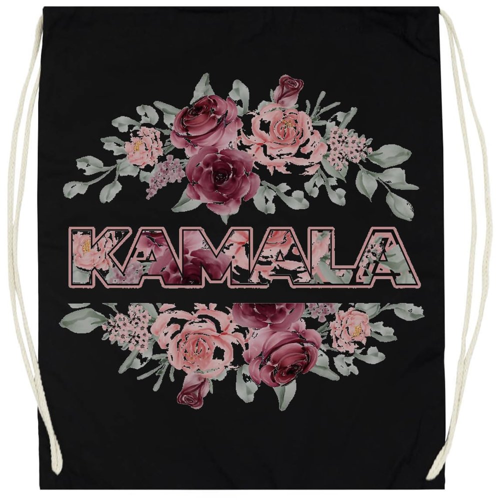 Udaytee Kamala 2024 Black Cotton Gym Bag