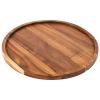 yeeplant Serving Tray for Appetizers, Round Acacia Wood Charcuterie Board, Decorative Plate, 29 cm Diameter view 1