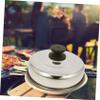 Round Grill Food Dome Cover with Heat-Resistant Stainless Steel Handle view 4