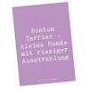 Mr. & Mrs. Panda Boston Terrier Quote Postcard view 1