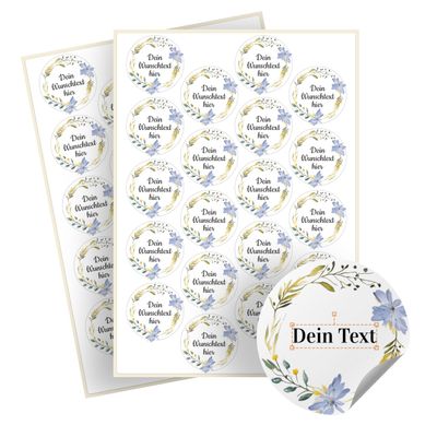 Personalized Christmas Stickers, 40 Round Labels, 2 in. | Design 8