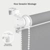 Estika Double Roller Blind, No-Drill Clamp Mount, 80 x 220 cm, Gray view 2