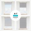 Estika Double Roller Blind, No-Drill Clamp Mount, 80 x 220 cm, Gray view 4