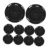 10 ABS Piggy Bank Plugs, Black view 1