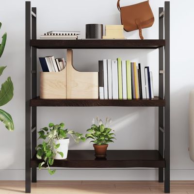 FENLAX Dark Brown Floating Wall Shelf, 100 x 50 x 2–6 cm