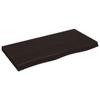 FENLAX Dark Brown Floating Wall Shelf, 100 x 50 x 2–6 cm view 2