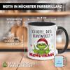 Tassenbrennerei Grinch Mug – “I Hope That Answers Your Question” – Funny Christmas Coffee Mug for Anti-Christmas Grinches, White view 4