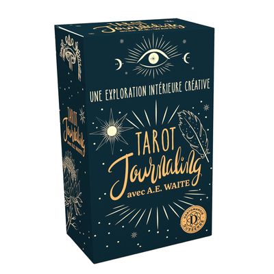 Dusserre Tarot Journaling | Introspective Card Game | 78 Question Cards & 15 Tips | Explanatory Video | Hard Box | Cartomancy