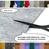 Fabrics-City Gray Mélange Self-Adhesive Wool Felt, 5365 view 3