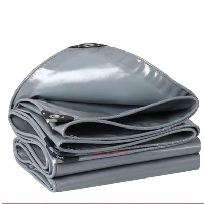 WLRHGl PVC Truck-Tarpaulin Cover, 3.5 x 14.5 m, Gray