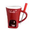 yupeuooe Chocolate Fondue Cup Set, Ceramic Melting Pot with Fork view 1
