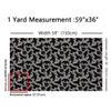 Loussiesd Raven Fabric by the Yard, 184 x 150 cm, Black Feathers Bird Design, Gothic Waterproof Upholstery Fabric view 2