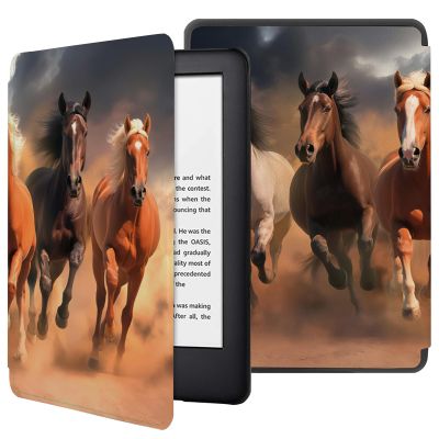 Kindle Voyage PU Leather Case – Desert Horses