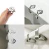 HESHUWEN Stainless Steel Tablecloth Clips, 4-Piece, Leaf Shape, A Leaves view 2