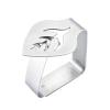 HESHUWEN Stainless Steel Tablecloth Clips, 4-Piece, Leaf Shape, A Leaves view 3