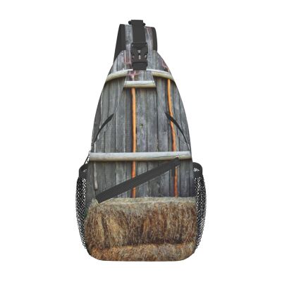 Unisex Crossbody Bag, Old Brick Wall Print, Lightweight, One Size