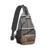 Unisex Crossbody Bag, Old Brick Wall Print, Lightweight, One Size view 2