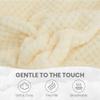 Morbuy Cozy Flannel Fleece Throw Blanket, Khaki, 200 x 200 cm view 3