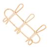 Zerodeko Natural-Tone Handmade Rattan Wall Hooks, 3 Hooks view 1