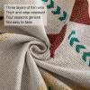 CLOYAO Ethnic-Style Throw Blanket with Tassels, Geometric Aztec Pattern, Bohemian Cotton Blanket, 180 × 130 cm / 70.85 × 51.1 in view 3