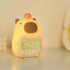 XUMIUZIY Capybara Alarm Clock with Night Light, Dimmable Rechargeable Table Lamp and Sleep Trainer view 1