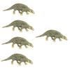 PRETYZOOM 5-Piece Gold Brass Pangolin Figurine Set view 1